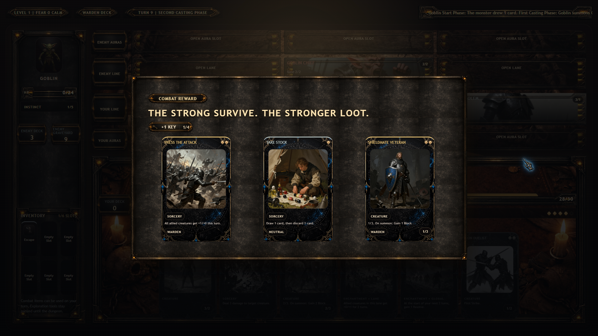 Tenebrix combat action screenshot